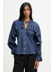 πουκάμισο answear.lab χρώμα: μπλε 97% βαμβάκι, 3% ελαστάν
