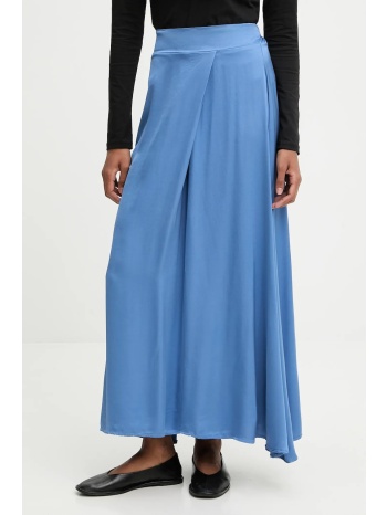 φούστα answear.lab χρώμα μπλε 100% βισκόζη