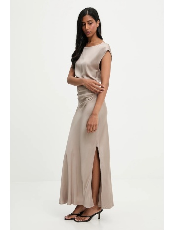 φόρεμα answear.lab χρώμα γκρι 100% βισκόζη