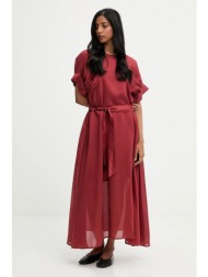 φόρεμα answear.lab χρώμα: κόκκινο 85% lyocell, 15% πολυεστέρας