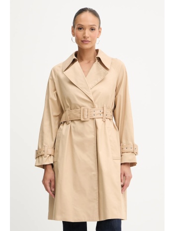 καμπαρντίνα guess raphaelle χρώμα μπεζ, w5yl02 whdf1 υλικό