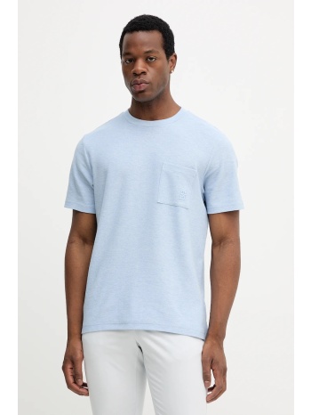 βαμβακερό μπλουζάκι tommy hilfiger ανδρικό, χρώμα μπλε