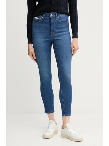 τζιν παντελόνι calvin klein jeans χρώμα μπλε, lv047b773g