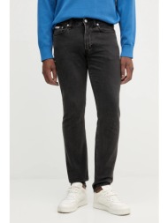 τζιν παντελόνι calvin klein jeans χρώμα: μαύρο, lv04rb738g 98% βαμβάκι, 2% ελαστάν