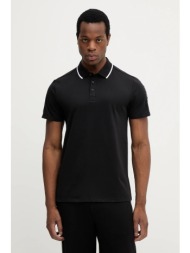πόλο guess paul χρώμα: μαύρο, m5yp42 kars2 51% βαμβάκι, 47% πολυεστέρας, 2% ελαστάν