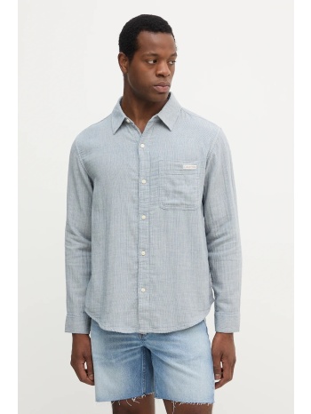 βαμβακερό πουκάμισο calvin klein jeans ανδρικό, χρώμα