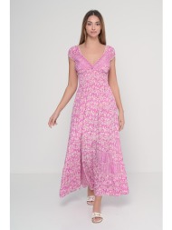 φόρεμα maxi ροζ - 4240037951