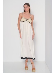 φόρεμα maxi με πλεκτό μπούστο - 4244052684