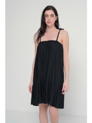 φόρεμα mini με δετές τιράντες - 4241019420