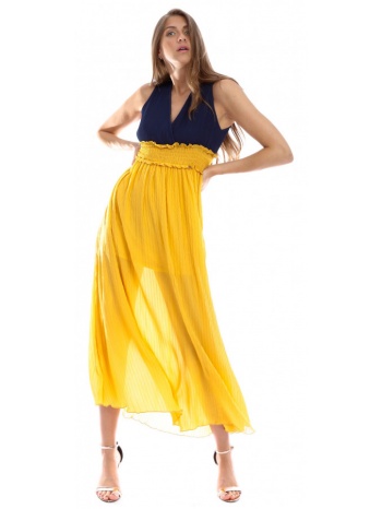 goa goa φόρεμα κιτρινο 28-107-069 σε προσφορά