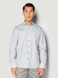 ανδρικο πουκαμισο regular μ/μ brokers λευκο 23016-821-56-white