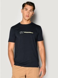 ανδρικο t-shirt camaro indigo 23027-156-01-indigo