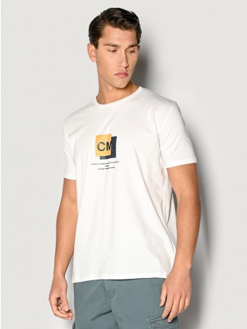 ανδρικο t-shirt camaro λευκο 23027-160-01-white