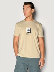 ανδρικο t-shirt camaro μπεζ 23027-160-01-beige