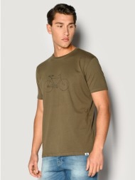 ανδρικο t-shirt camaro olive 23027-168-01-oil