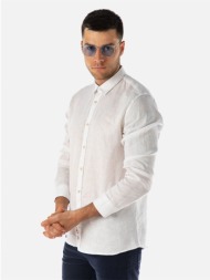 ανδρικο πουκαμισο regular μ/μ brokers λευκο 23016-601-04-white