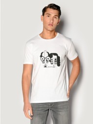 ανδρικο t-shirt brokers λευκο 22012-210-01-white