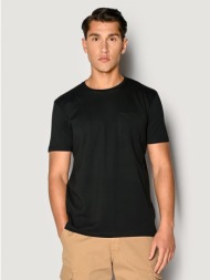 ανδρικο t-shirt brokers μαυρο 23017-102-01-black