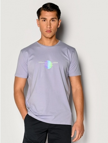 ανδρικο t-shirt brokers μωβ 23017-107-01-lilac σε προσφορά