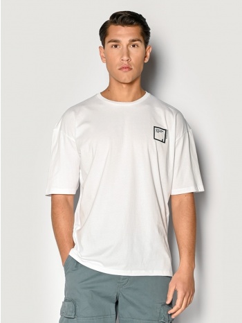 ανδρικο t-shirt brokers λευκο 23017-303-01-white σε προσφορά