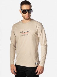 ανδρικο t-shirt camaro μπεζ 21501-911-01-beige