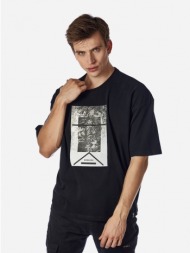 ανδρικο t-shirt brokers μαυρο 21512-113-01-black