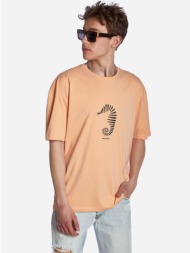 ανδρικο t-shirt brokers πορτοκαλι 22012-305-01-salmon