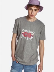 ανδρικο t-shirt camaro γκρι 22001-909-01-grey_melange