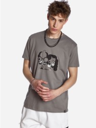 ανδρικο t-shirt brokers γκρι 22012-210-01-grey