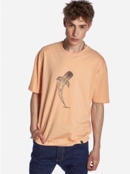 ανδρικο t-shirt brokers πορτοκαλι 22012-304-01-salmon