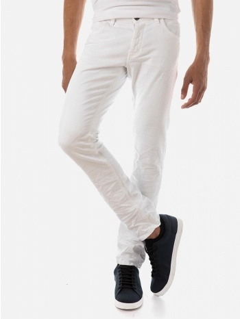 ανδρικο παντελονι jean brokers λευκο 22017-204-382-white σε προσφορά