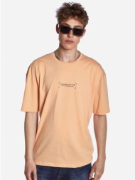 ανδρικο t-shirt brokers πορτοκαλι 22012-302-01-salmon