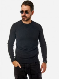 ανδρικη πλεκτη μπλουζα με λαστιχο μαυρη camaro μαυρο 20501-825-14-black