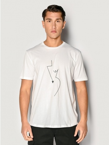 ανδρικο t-shirt brokers λευκο 23017-205-01-white σε προσφορά