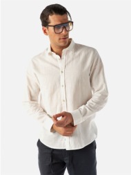 ανδρικο πουκαμισο λινο λευκο brokers λευκο 22010-151-05-white