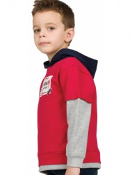 energiers φούτερ μπλούζα με τύπωμα για αγόρι κοκκινο 12-123111-5