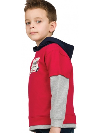 energiers φούτερ μπλούζα με τύπωμα για αγόρι κοκκινο σε προσφορά