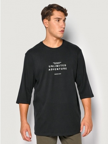 ανδρικο t-shirt brokers μαυρο 23517-205-751-black σε προσφορά