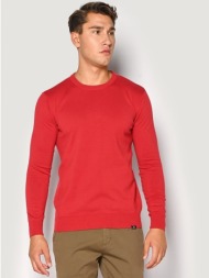 ανδρικη πλεκτη μπλουζα brokers κοκκινο 23519-101-951-red