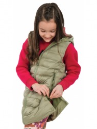 energiers μακρύ αμάνικο μπουφάν με κουκούλα για κορίτσι πρασινο 16-123216-1