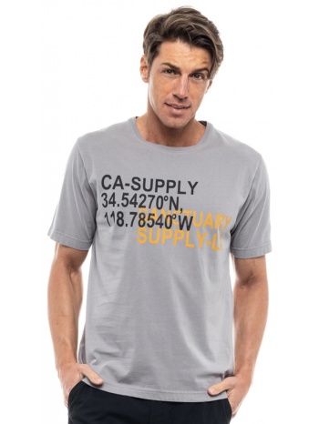 biston fashion ανδρικό t-shirt αν. γκρι 47-206-058-010-s σε προσφορά