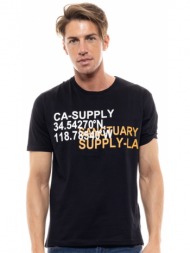 biston fashion ανδρικό t-shirt μαυρο 47-206-058-010-s