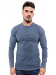 biston fashion ανδρική μπλούζα indigo 46-206-030-065-l