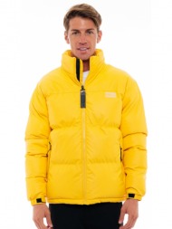 biston fashion ανδρικό κοντό μπουφάν με γιακά κιτρινο 48-201-027-010-m