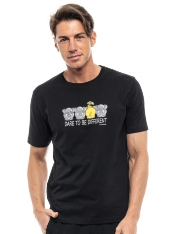 splendid fashion ανδρικό t-shirt μαυρο 47-206-031-010-s σε προσφορά