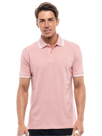 biston fashion ανδρικό polo shirt ροζ 47-206-010-030-m σε προσφορά