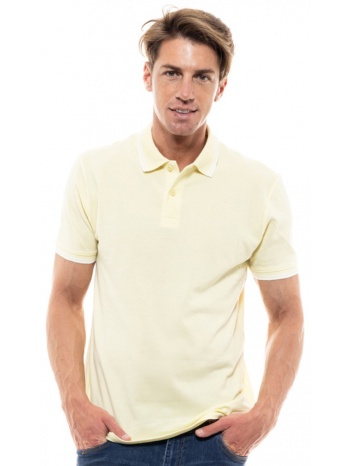 biston fashion ανδρικό polo shirt κιτρινο 47-206-010-030-m σε προσφορά