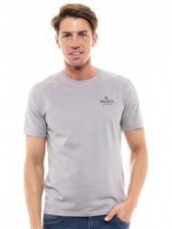 biston fashion ανδρικό t-shirt αν. γκρι 47-206-001-010-s