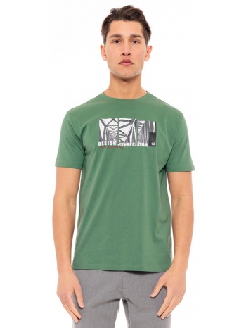 biston fashion ανδρικό t-shirt πρασινο 49-206-067-010-s σε προσφορά