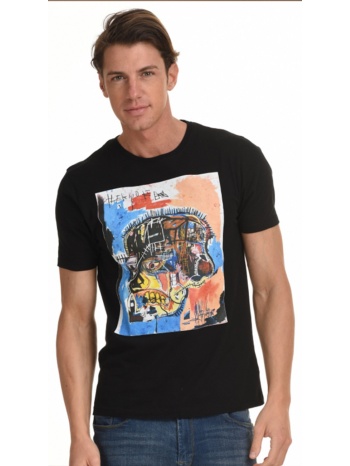 biston fashion ανδρικό t-shirt μαυρο 45-206-059-010-s σε προσφορά